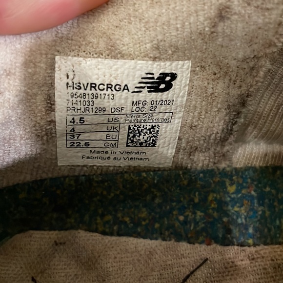 New Balance x Jaden Smith Vision Racer Natural Grey Limited MSVRCRGA, Size 4.5 - Picture 6 of 7